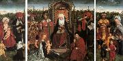 unknow artist Triptych with the Family of St Anne painting